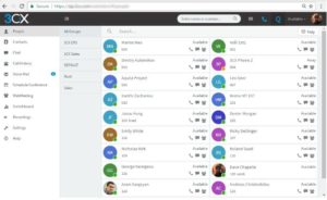 Screenshot 3CX Webclient